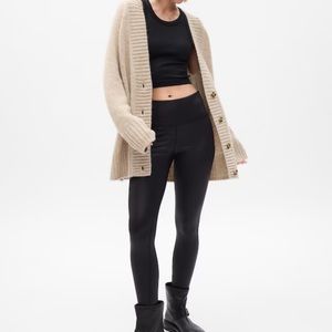 Oversized Gap Knit Cardigan